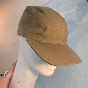 VTG WWII Impressions Mens Khaki Flying Summer Cap Type B-932-P Sz 7 1/4 USA Made